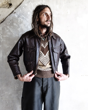 1980s French vintage KUDSAK biker racing Jacket