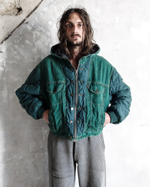 1980s French vintage KUDSAK biker racing Jacket