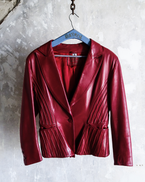 1980s French vintage KUDSAK biker racing Jacket