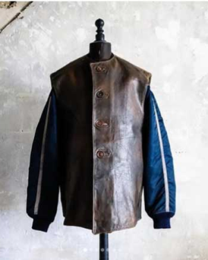 1980s French vintage KUDSAK biker racing Jacket